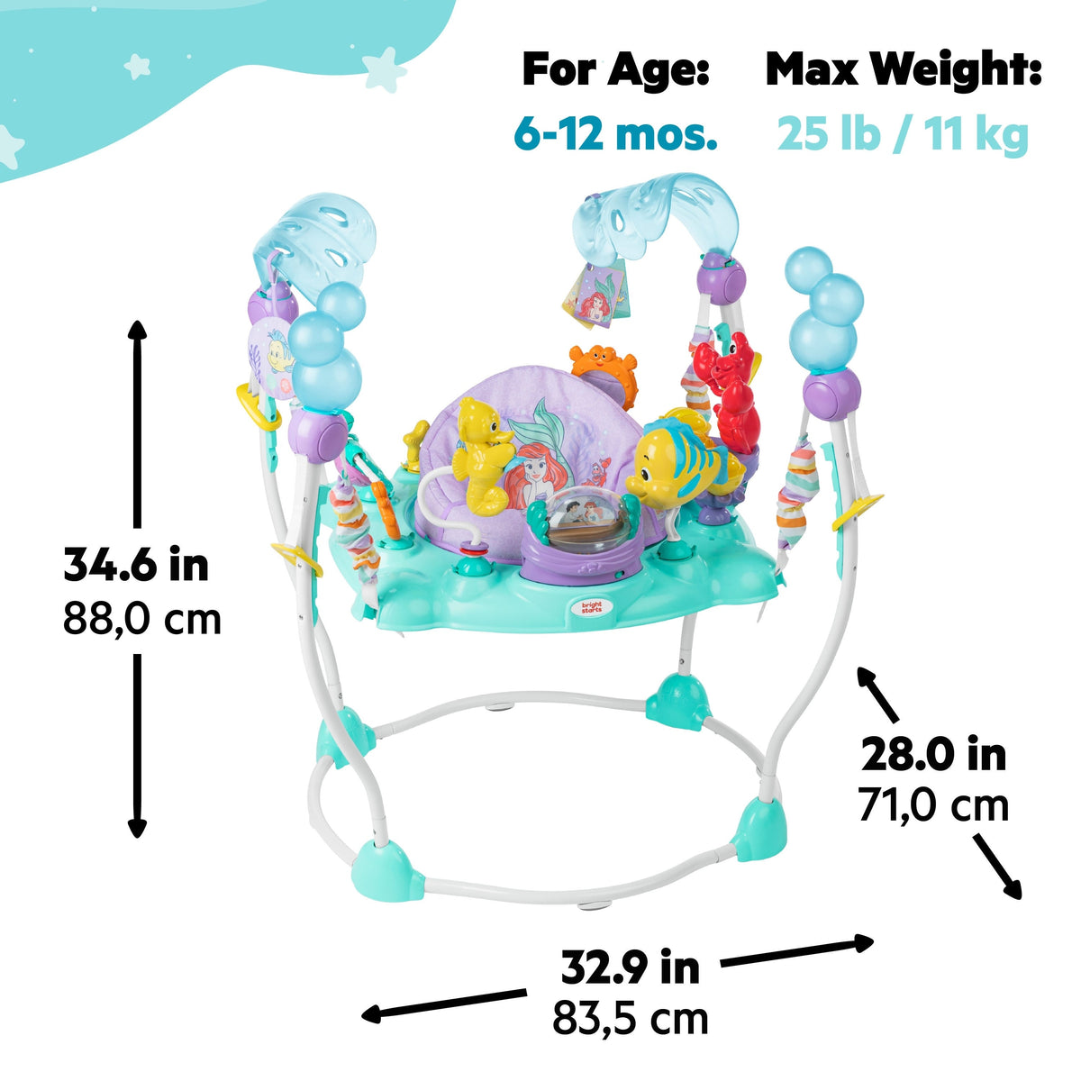 Disney Baby DISNEY THE LITTLE MERMAID Sea of Activities Jumper
