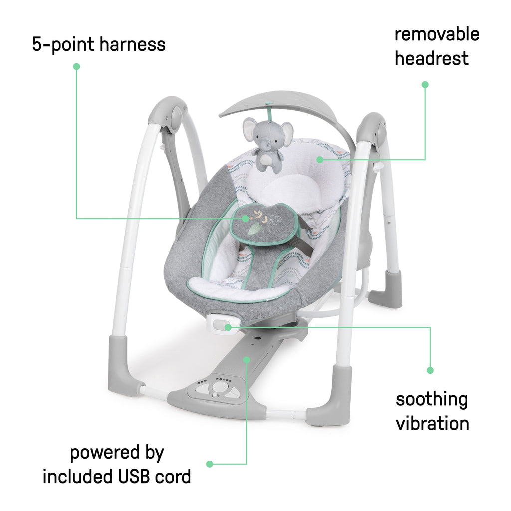 Ingenuity ConvertMe Swing-2-Seat Portable Baby Swing & Seat - Swell