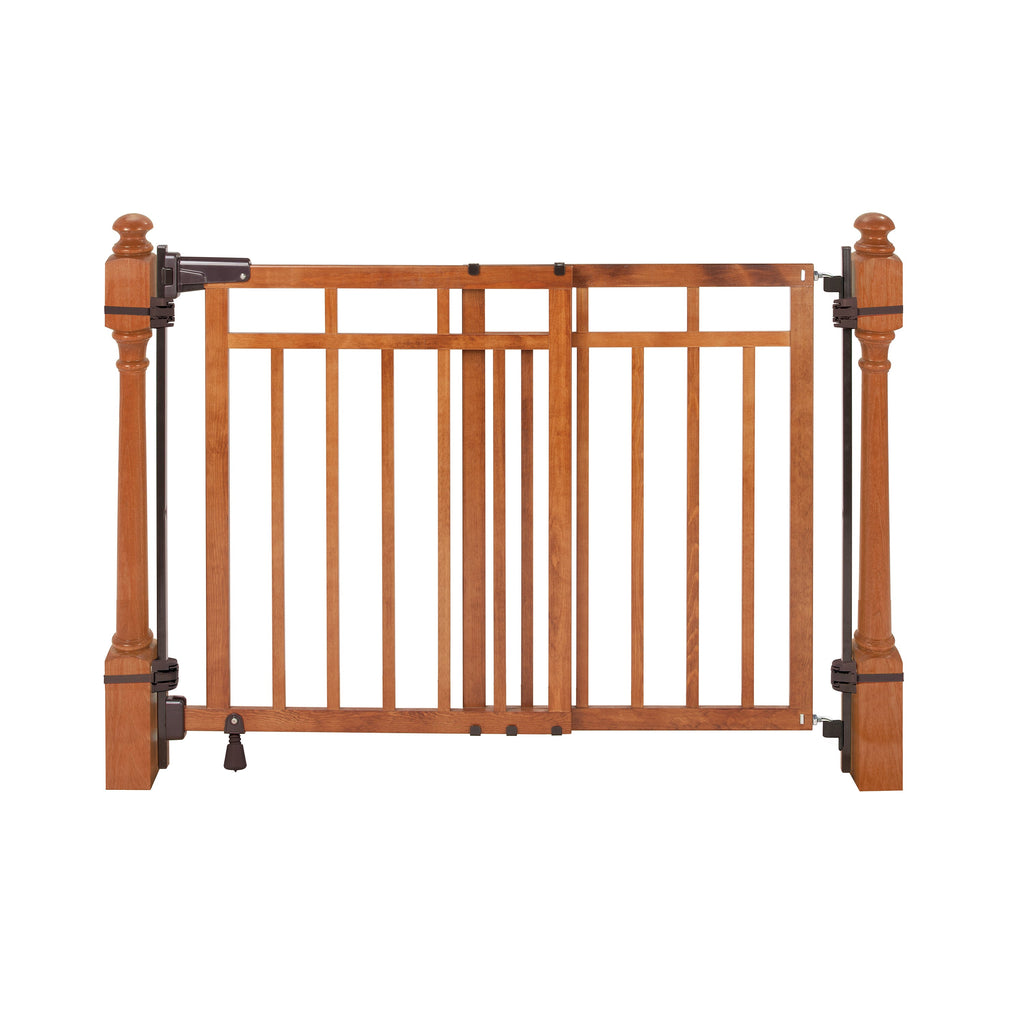 The Stairway+ 48W Series Pet and Baby Gate with Dual Banister Kit, Openings 32 to 48 Wide, 33 Tall