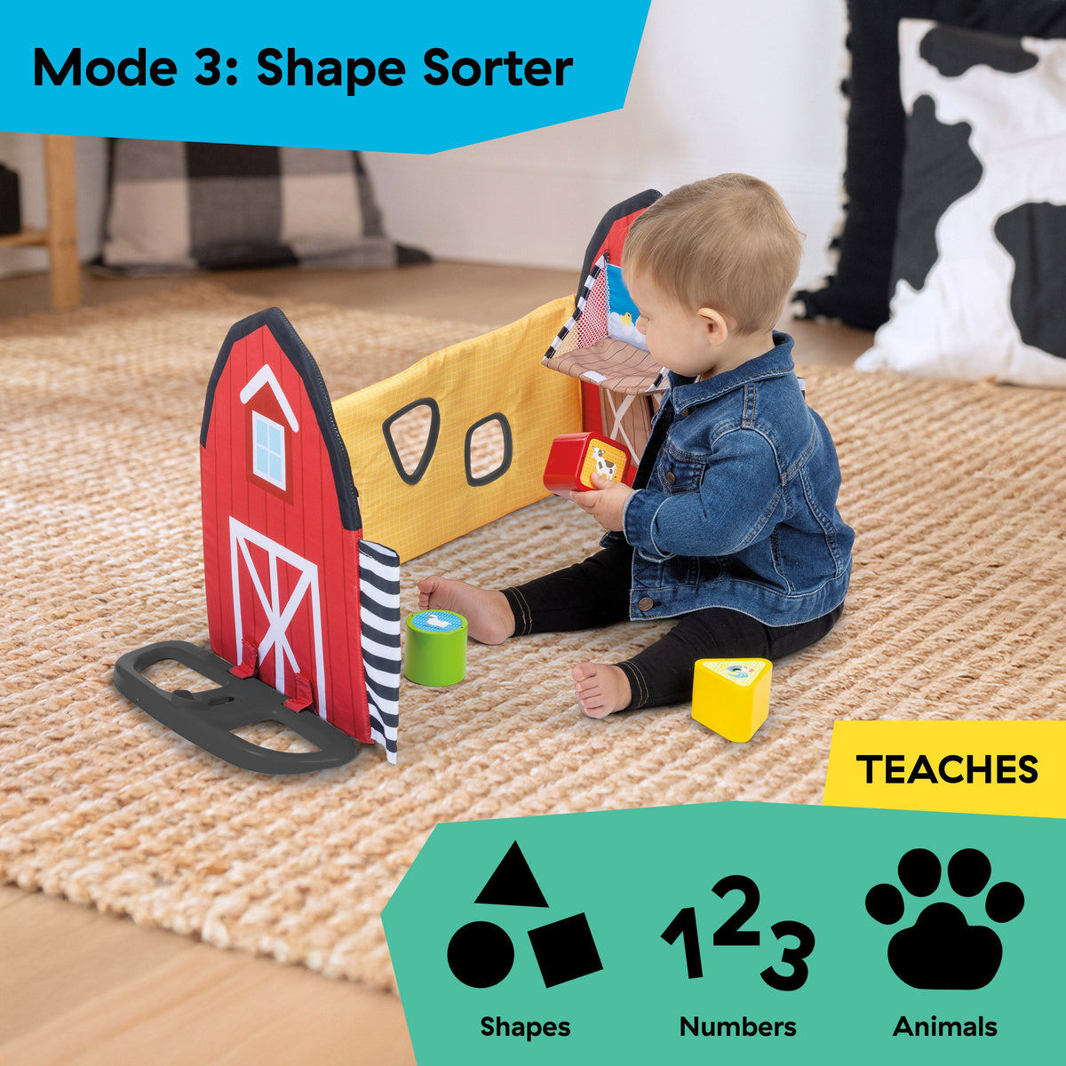 Baby Einstein Farm Explorers Busy Barnyard Grow With Me Activity Gym