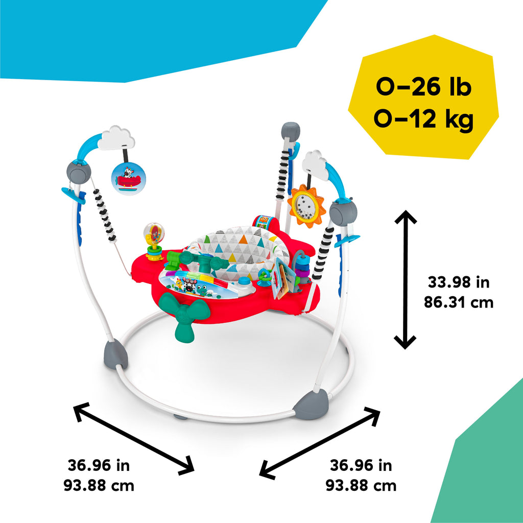 Baby Einstein Ocean Explorers Airplane Adventure 2-in-1 Activity Jumper, Ages 6+ months