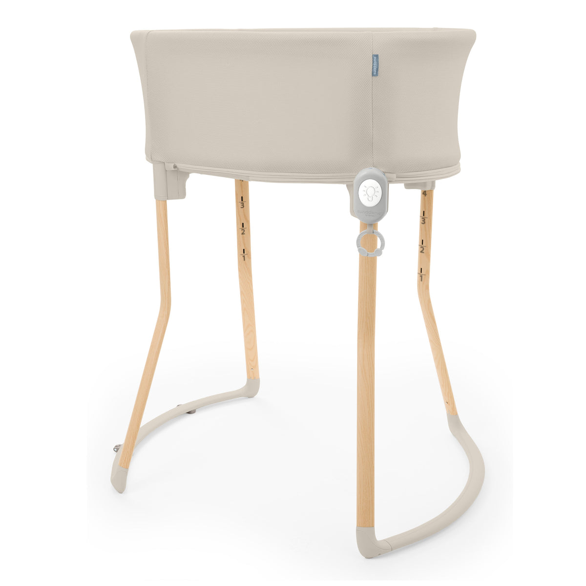 Ingenuity Right Height Adjustable Bassinet for Postpartum Recovery  4 Height Levels, Soothing Vibration, Light & Sound - Sand