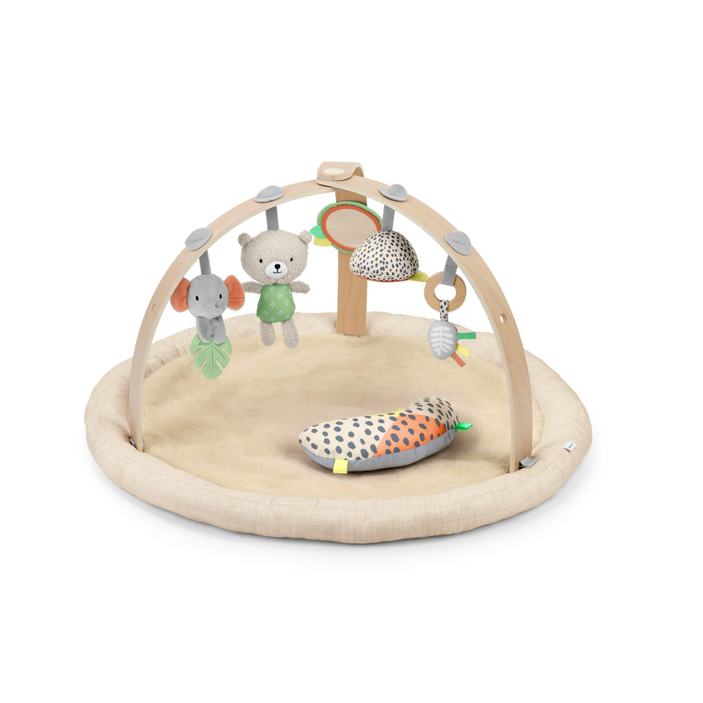 Ingenuity Every Season Plush Lambswool Baby Play Gym - Natural