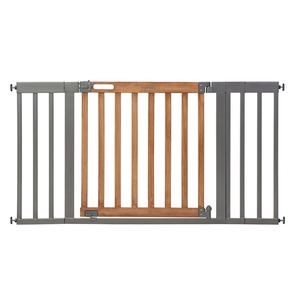The Thruway 60XW Series Extra Wide Safety Pet and Baby Gate, 36-60 Wide - Honey Oak