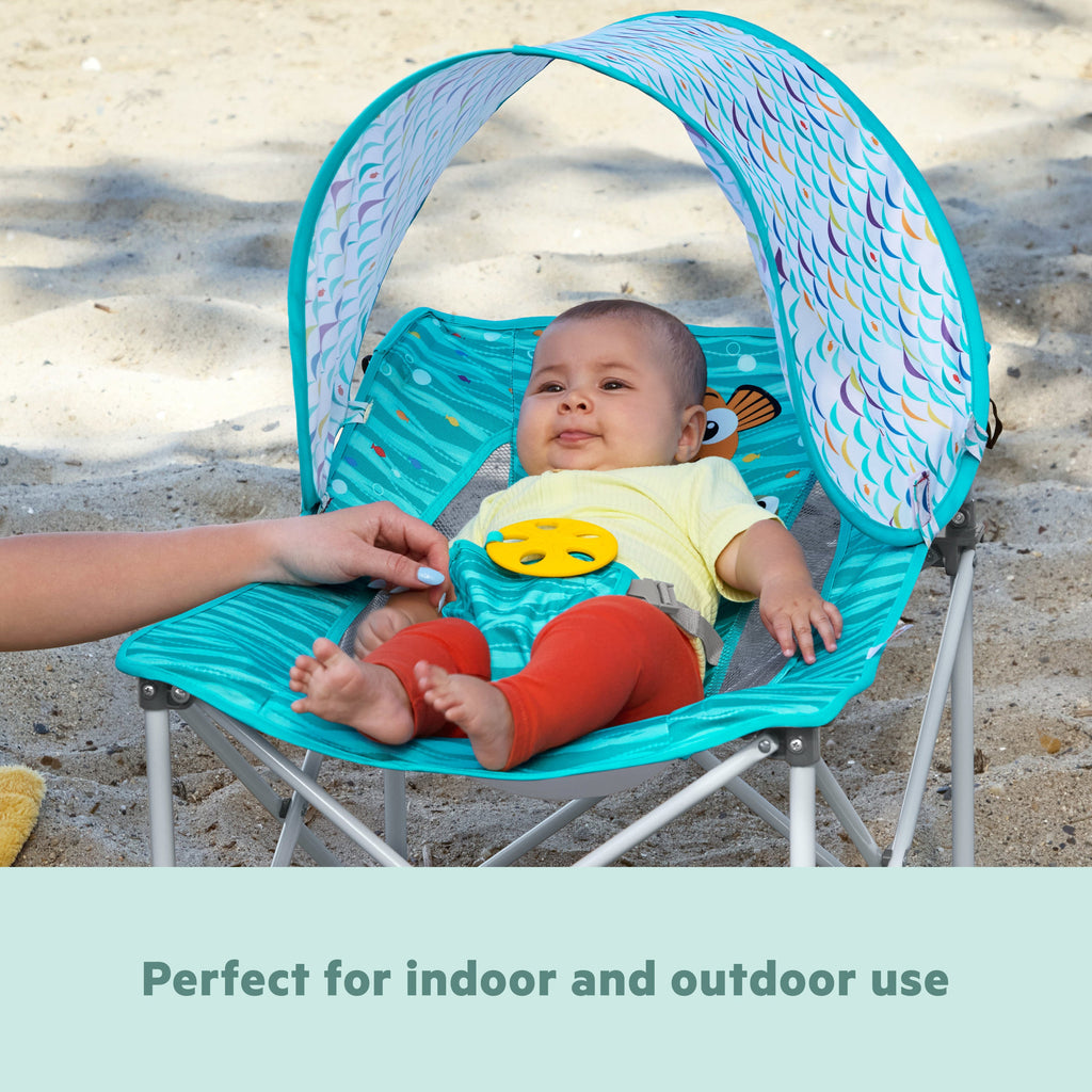 Bright Starts Disney Baby Finding Nemo Pop 'N Chill Travel Seat -Blue