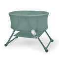 Ingenuity Snooze & Stow Easy-Folding Bassinet with Sound, Light & Vibration - Luxe Evergreen