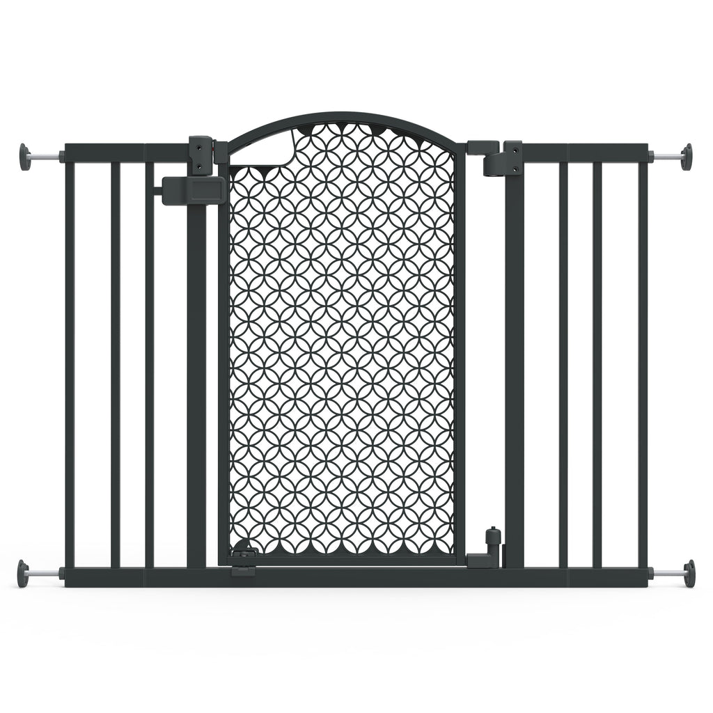 The Doorway 42W Series Pet and Baby Gate, Openings 28-42 Wide, 30 Tall, Grey