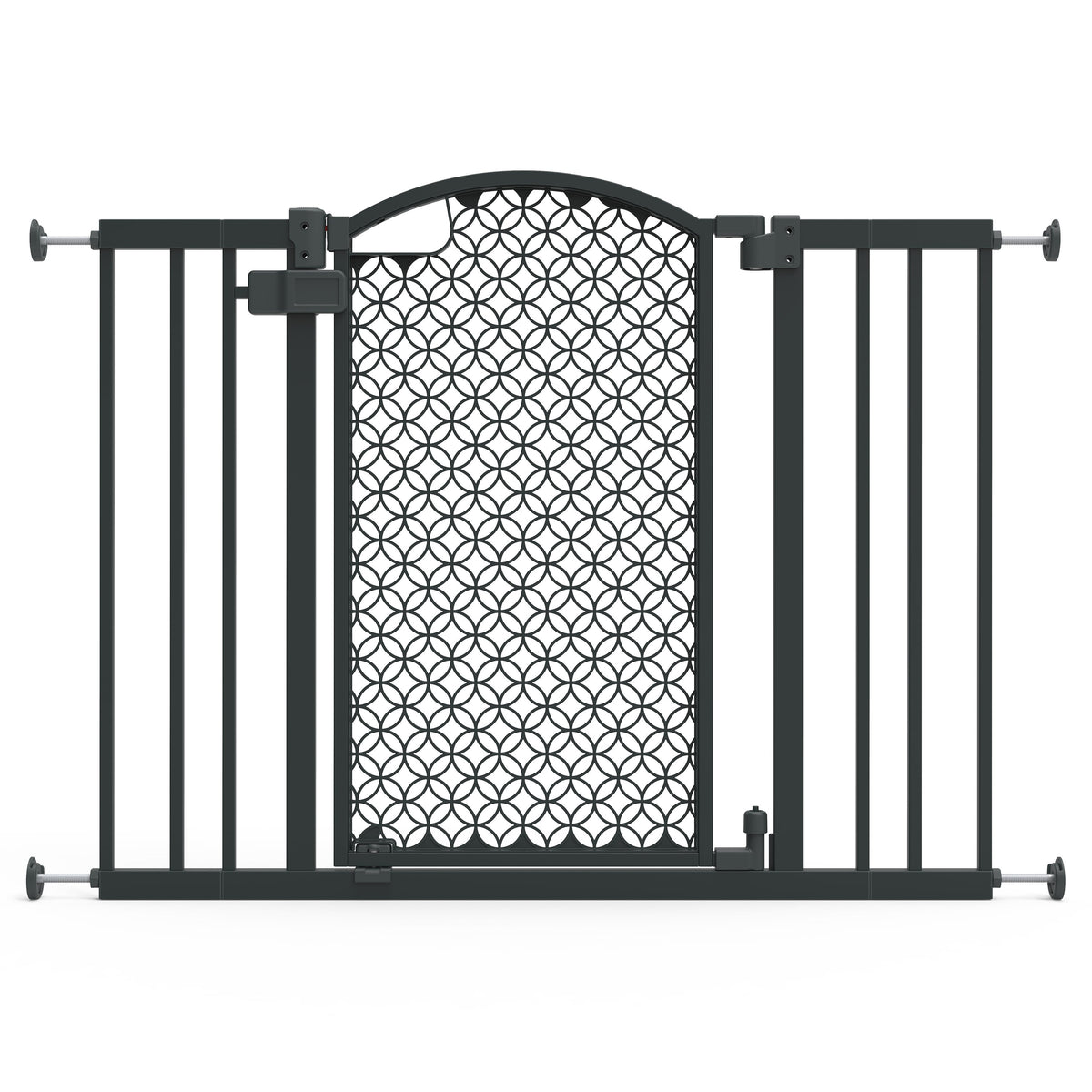 The Doorway 42W Series Pet and Baby Gate, Openings 28-42 Wide, 30 Tall, Grey