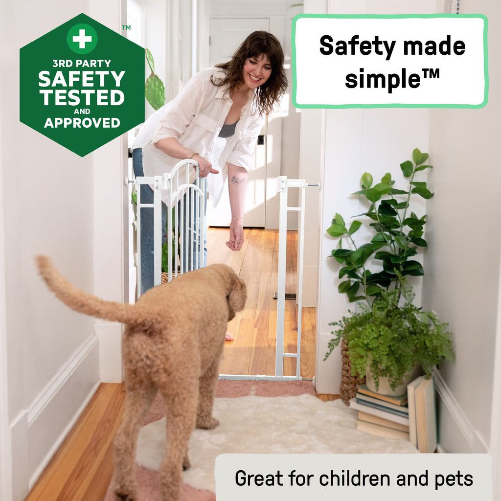 Doorway 48W Series Safety Pet and Baby Gate, openings 29-48 Wide, 36 Tall - White