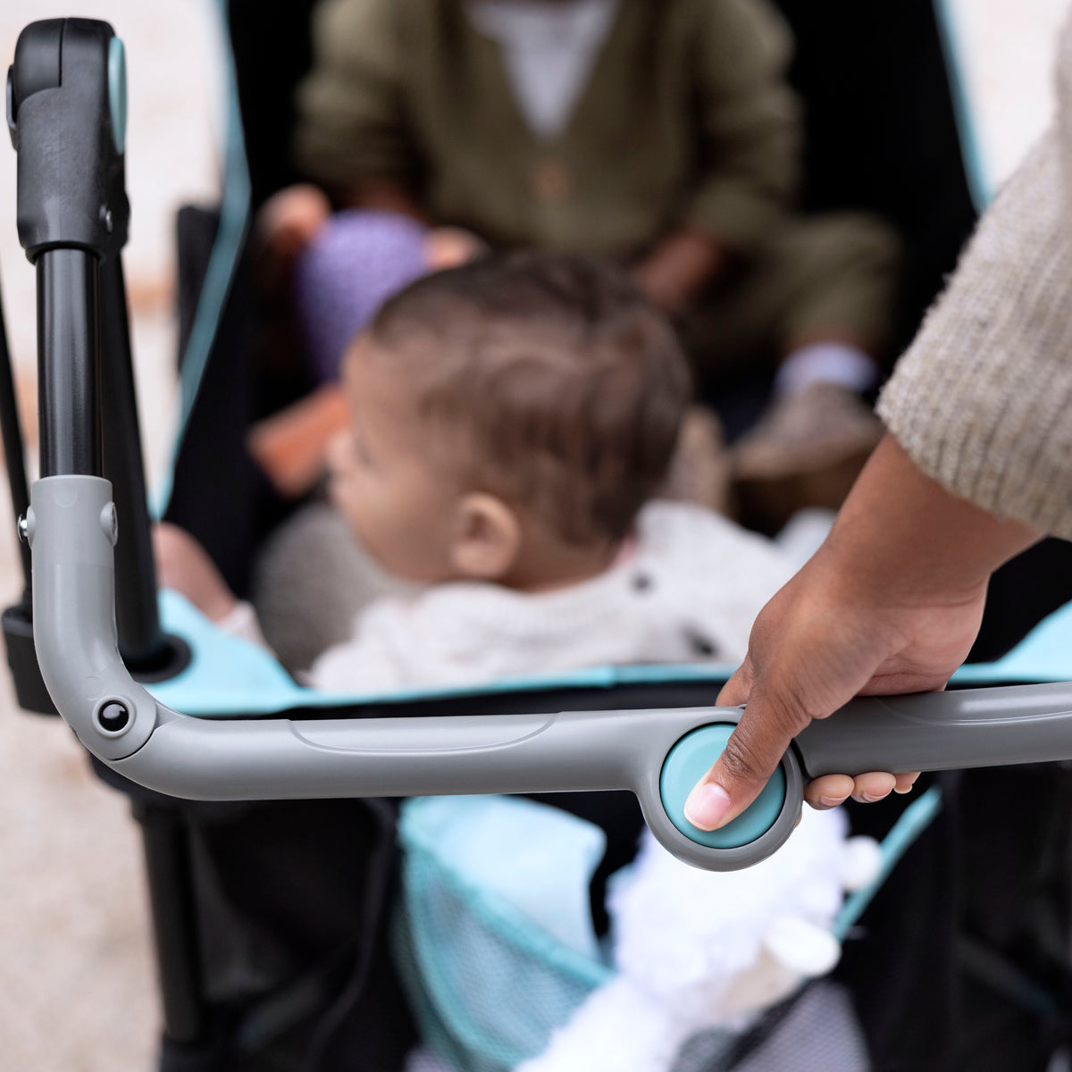 Summer by Ingenuity Pop 'N Ride Stroller Wagon - Black & Teal