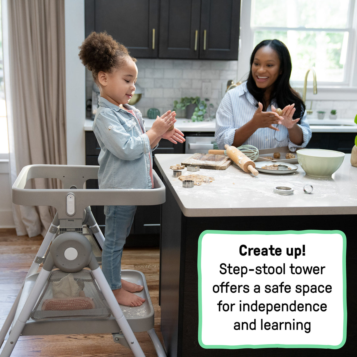 Ingenuity Proper Positioner Create Up Multi-Mode Folding High Chair - Soulful Skies