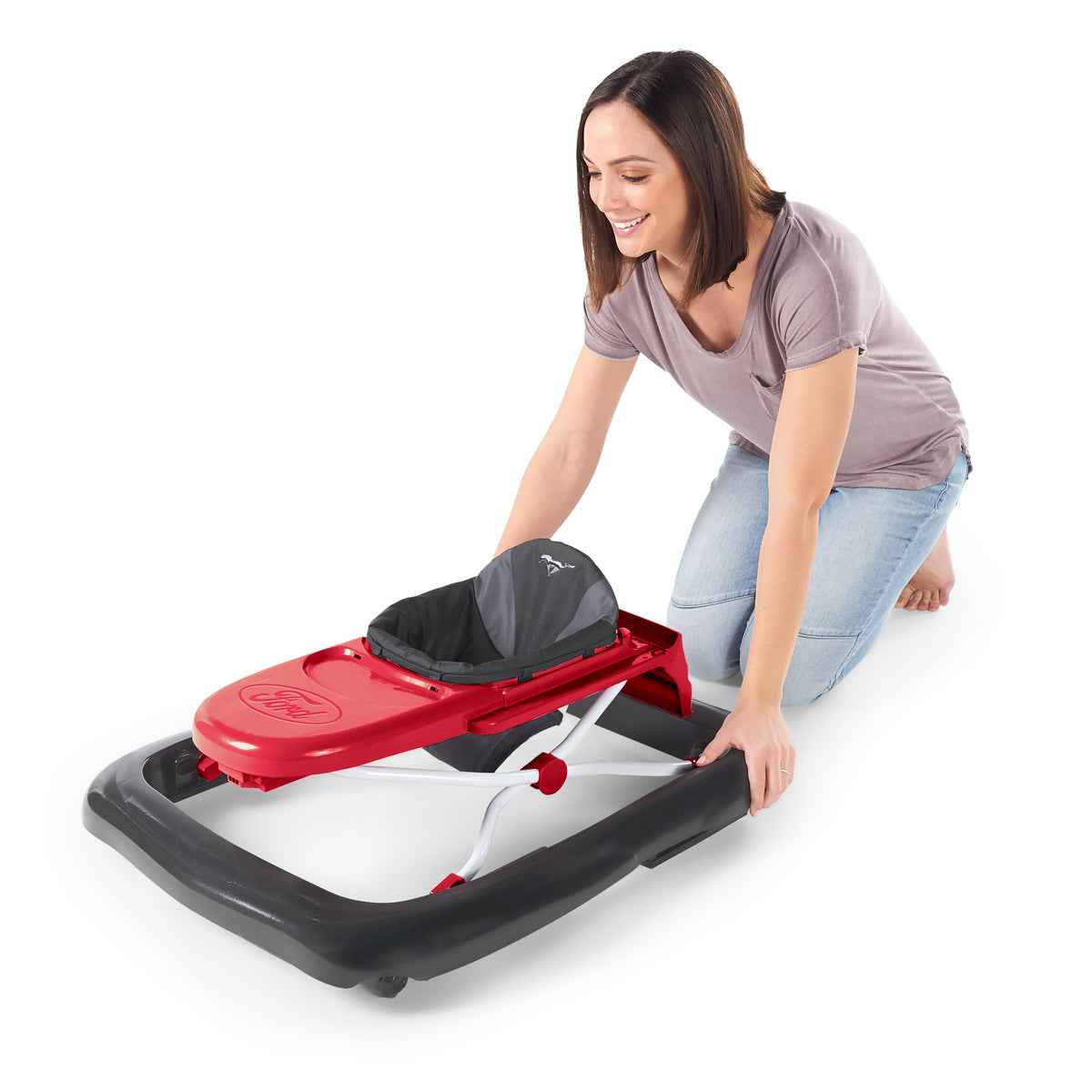 Ford Mustang 4-in-1 Red Baby Activity Walker with 4 Ways to Play