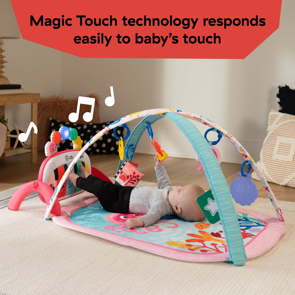 Baby Einstein 4-in-1 Kickin Tunes Jellyfish Jamboree Music & Language Discovery Gym