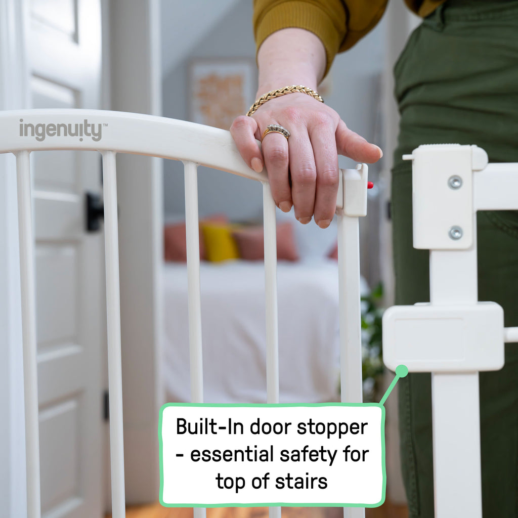The Thruway 53W Series Pet and Baby Gate, Openings 29.5-53 Wide, 38 Tall - White