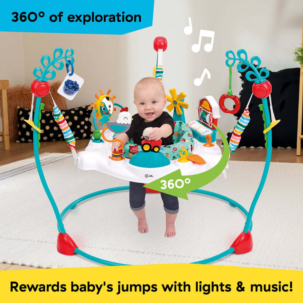 Baby Einstein Farm Explorers Jump & Learn Barnyard 2-in-1 Jumper