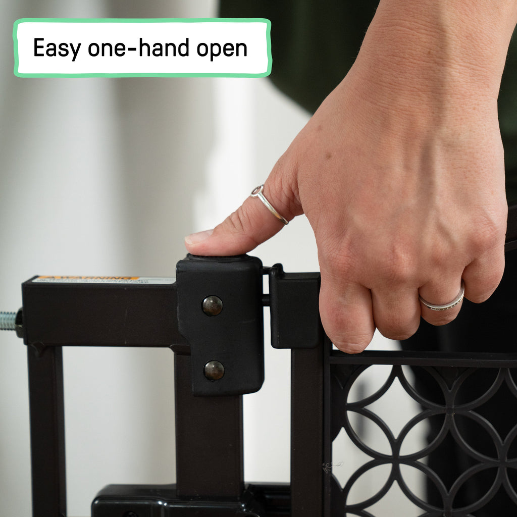 The Doorway 42W Series Pet and Baby Gate, Openings 28- 42 Wide, 30 Tall - Espresso