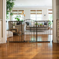 The Thruway 72XW Series Pet and Baby Metal Gate, Openings 44-72 wide, 36 tall - Bronze