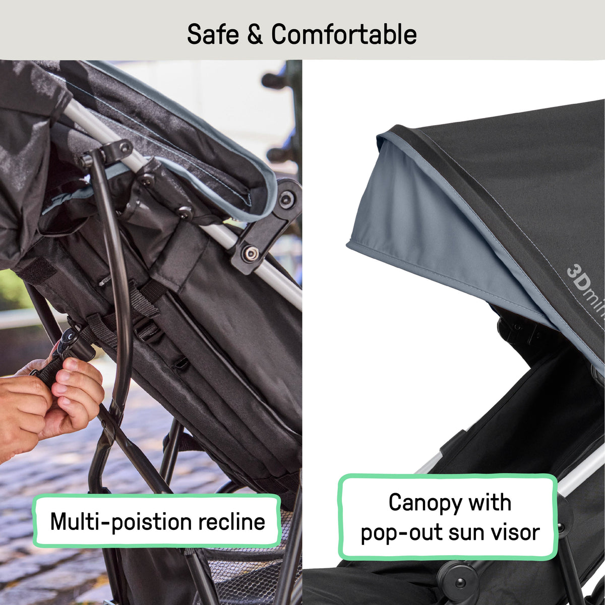 Ingenuity 3Dmini Convenience Stroller, Slate