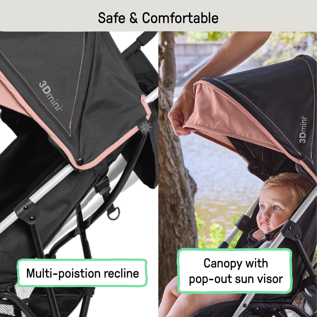 Ingenuity 3Dmini Convenience Stroller, Dusty Rose