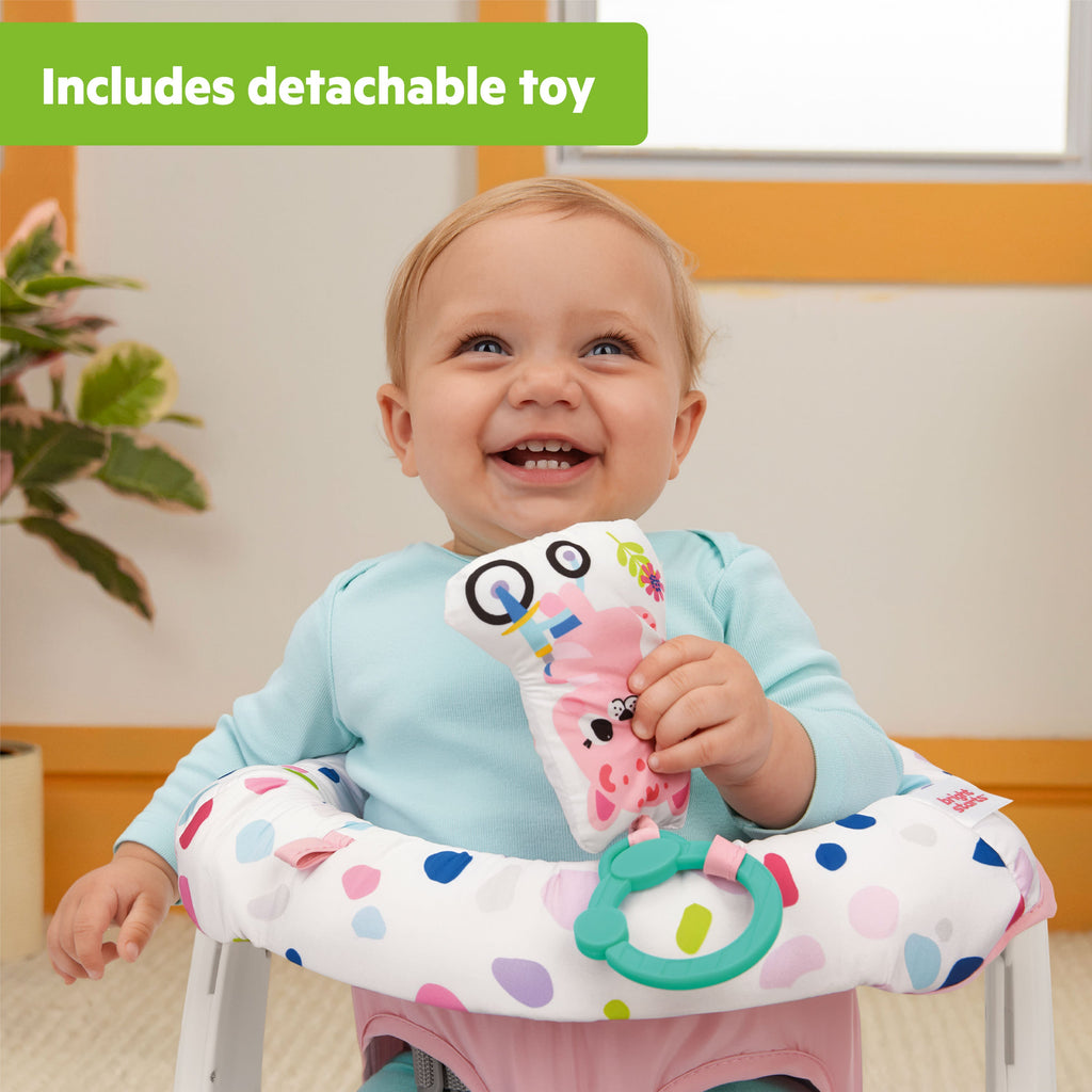 Bright Starts Learn-to-Sit 2-Position Baby Floor Seat with Toys, Unisex, 4-12 Months