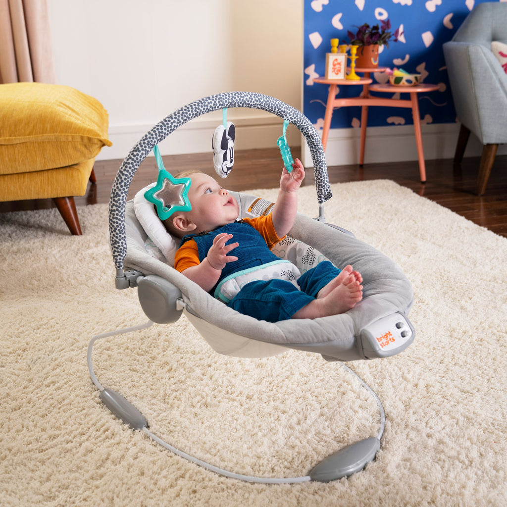 Bright Starts Disney Baby MICKEY MOUSE Cloudscapes Comfy Baby Bouncer