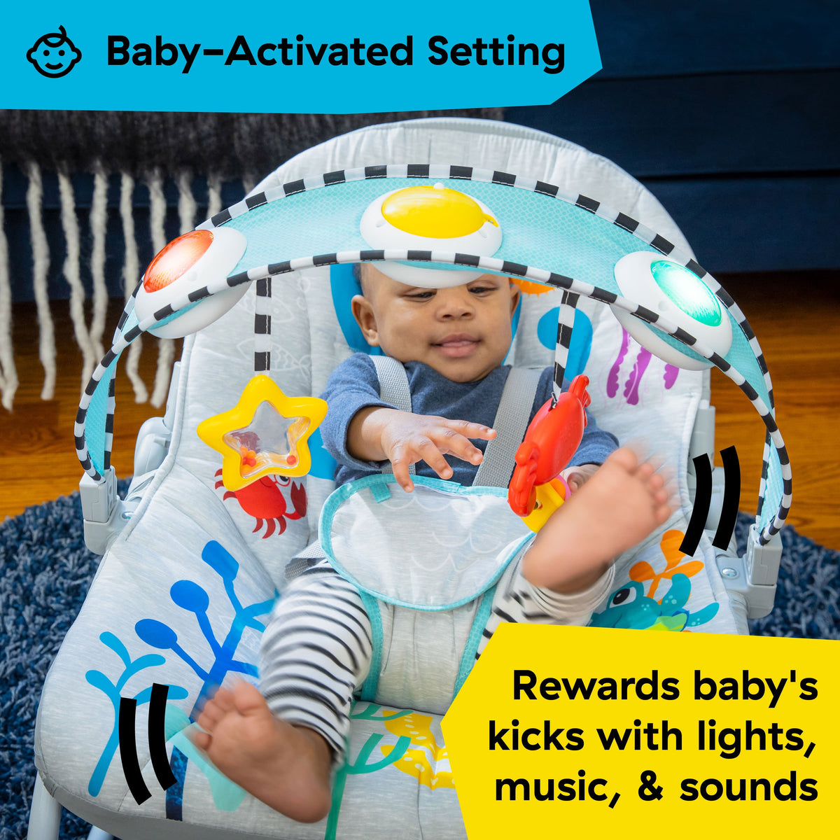 Kick to It Opus Musical Infant to Toddler Rocker