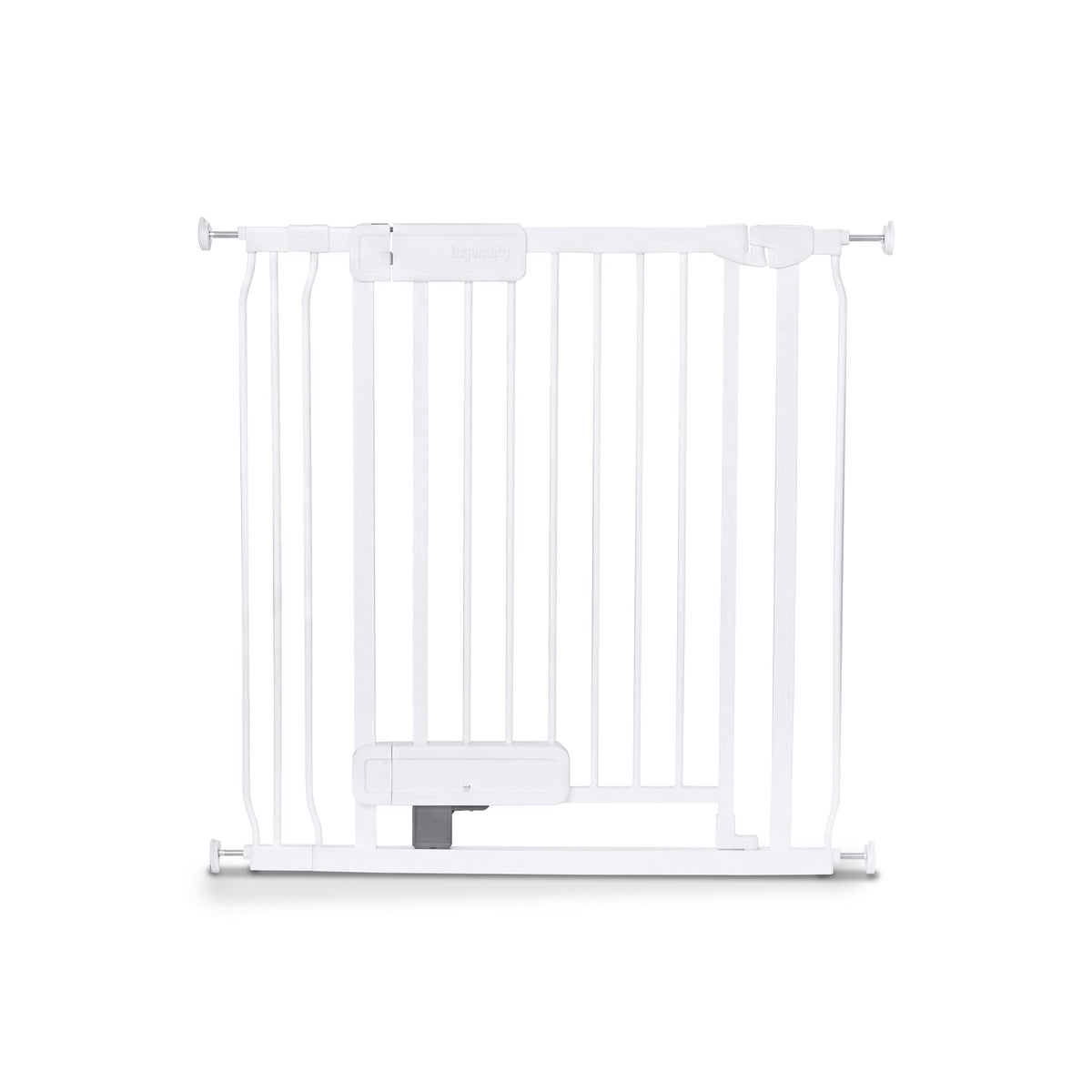 Ingenuity The Doorway Series Hands Free Open Gate for Babies and Pets - White