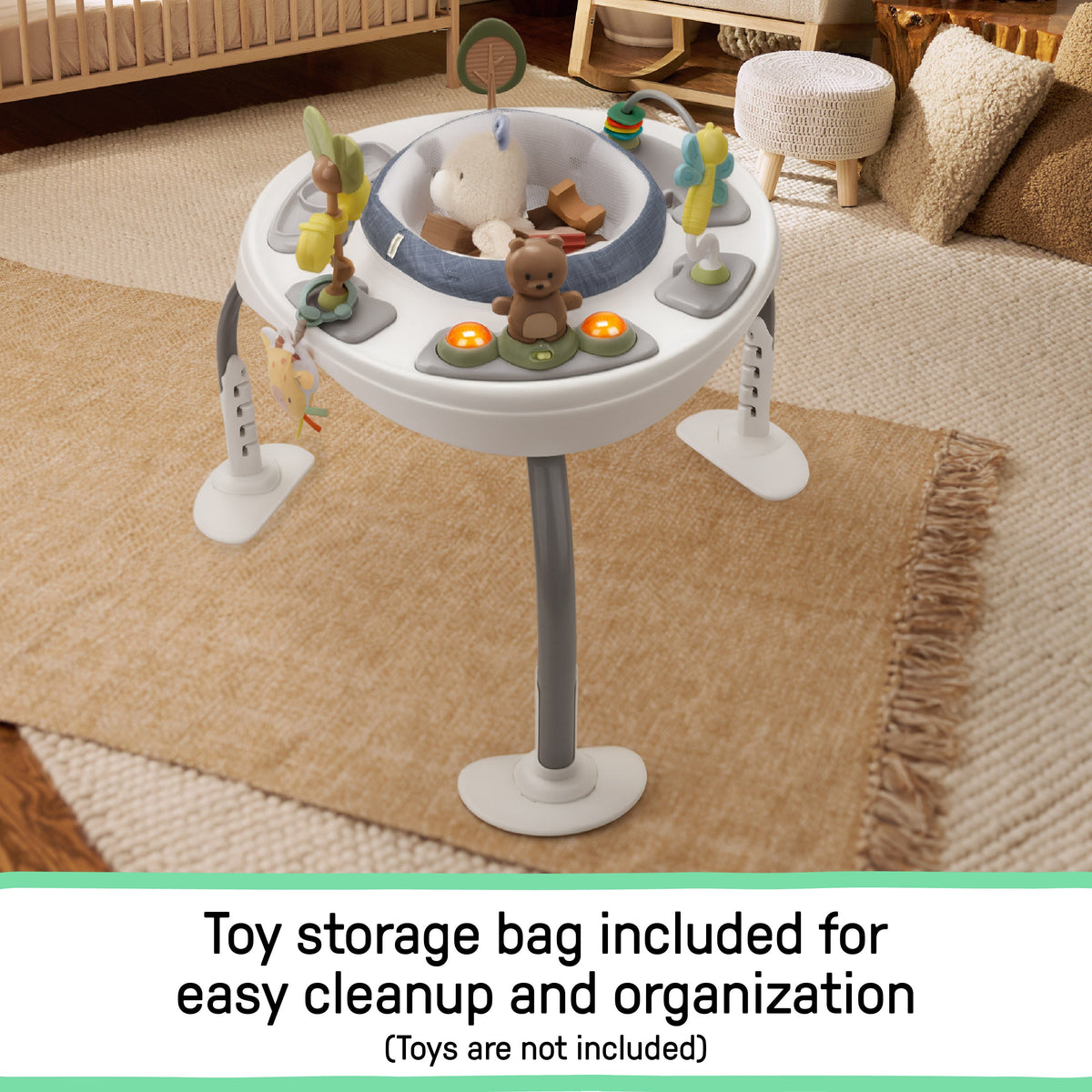 Ingenuity Chambray 2-in-1 Baby Jumper and Activity Center, Ages 6 -24+ Months