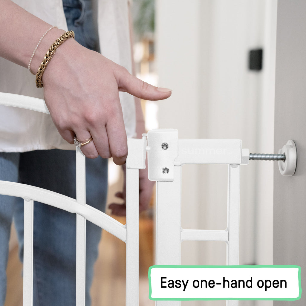 Doorway 48W Series Safety Pet and Baby Gate, openings 29-48 Wide, 36 Tall - White