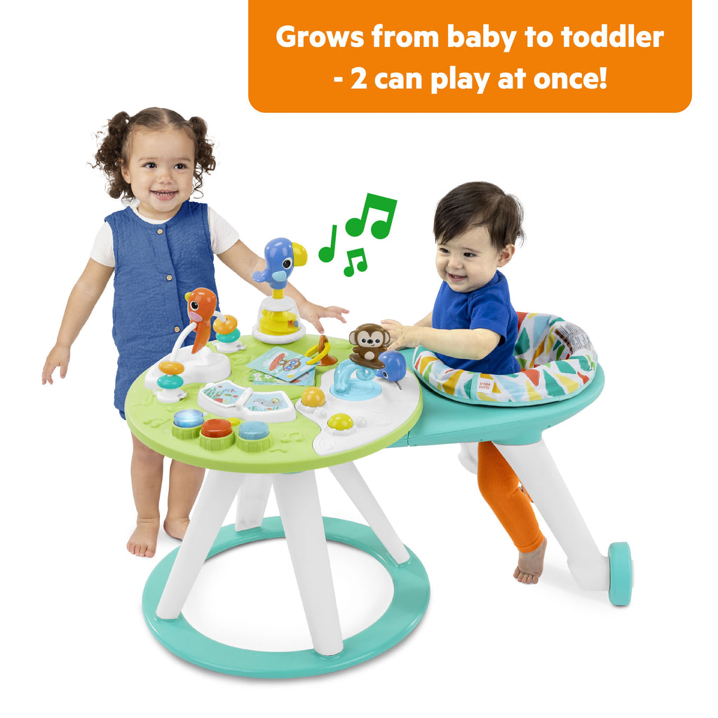 Bright Starts Around We Go 2-in-1 Walk-Around Activity Center & Table - Tropic Cool