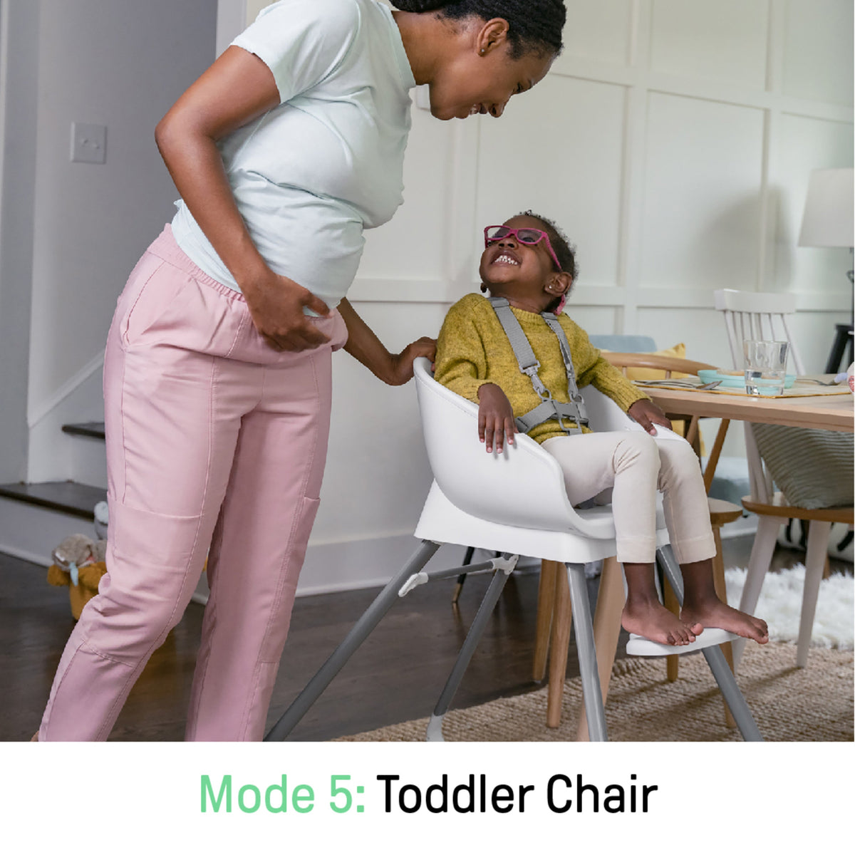 Ingenuity Beanstalk Baby to Big Kid 6-in-1 High Chair, Newborn to 5 Years, Ray