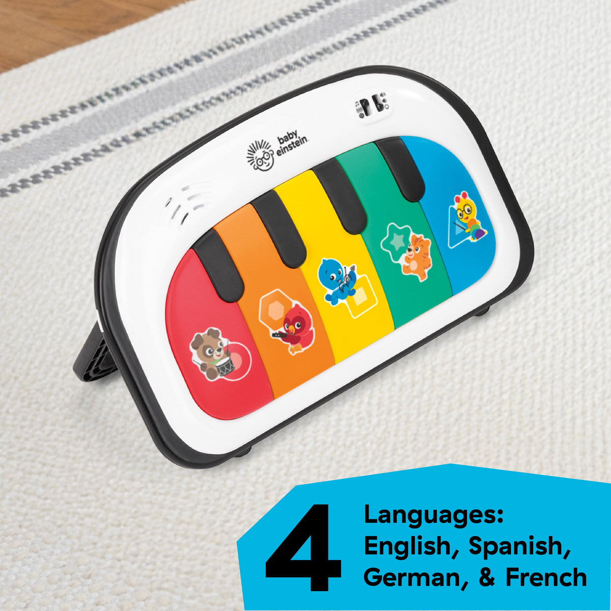 Baby Einstein Tappin' Tunes Learn to Sit 4-in-1 Floor Seat, Ages 4+ Months