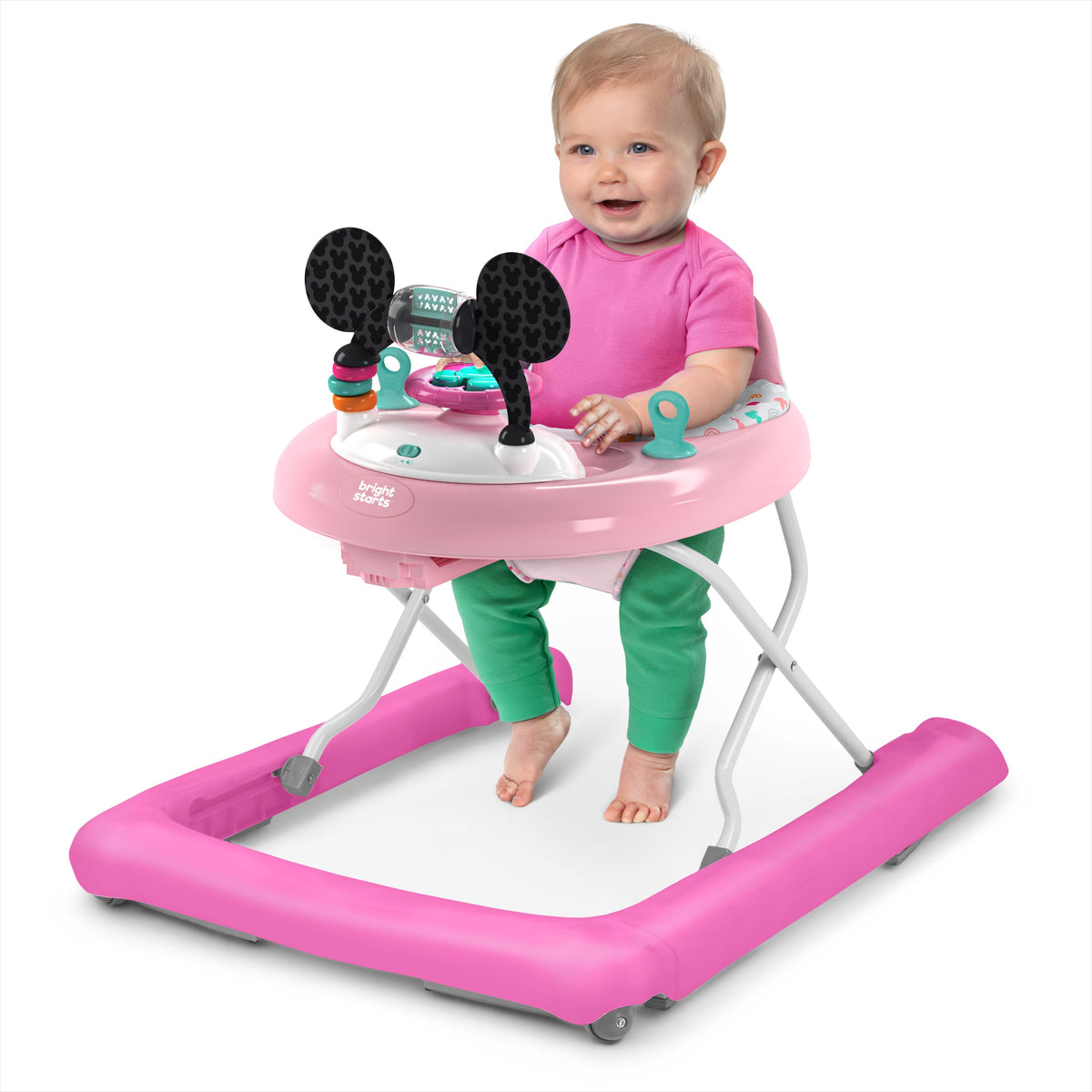 Disney Baby MINNIE MOUSE Tiny Trek Walker, Forever Besties, 2-in-1 Walker by Bright Starts