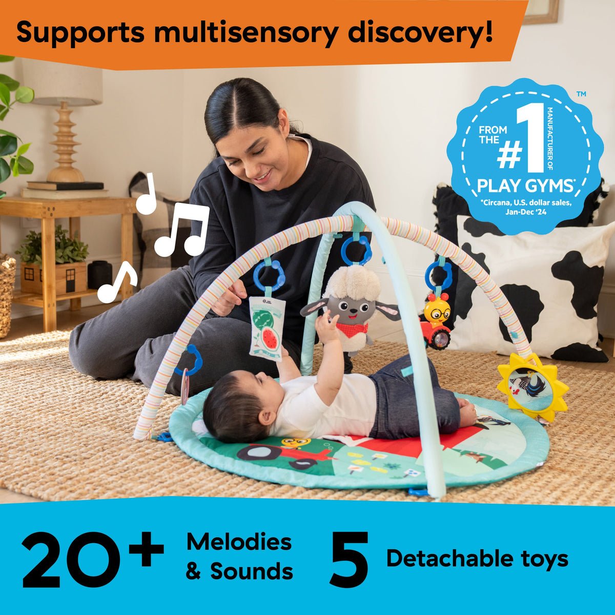 Baby Einstein Farm Explorers Happy Harvest Touch & Feel Activity Gym