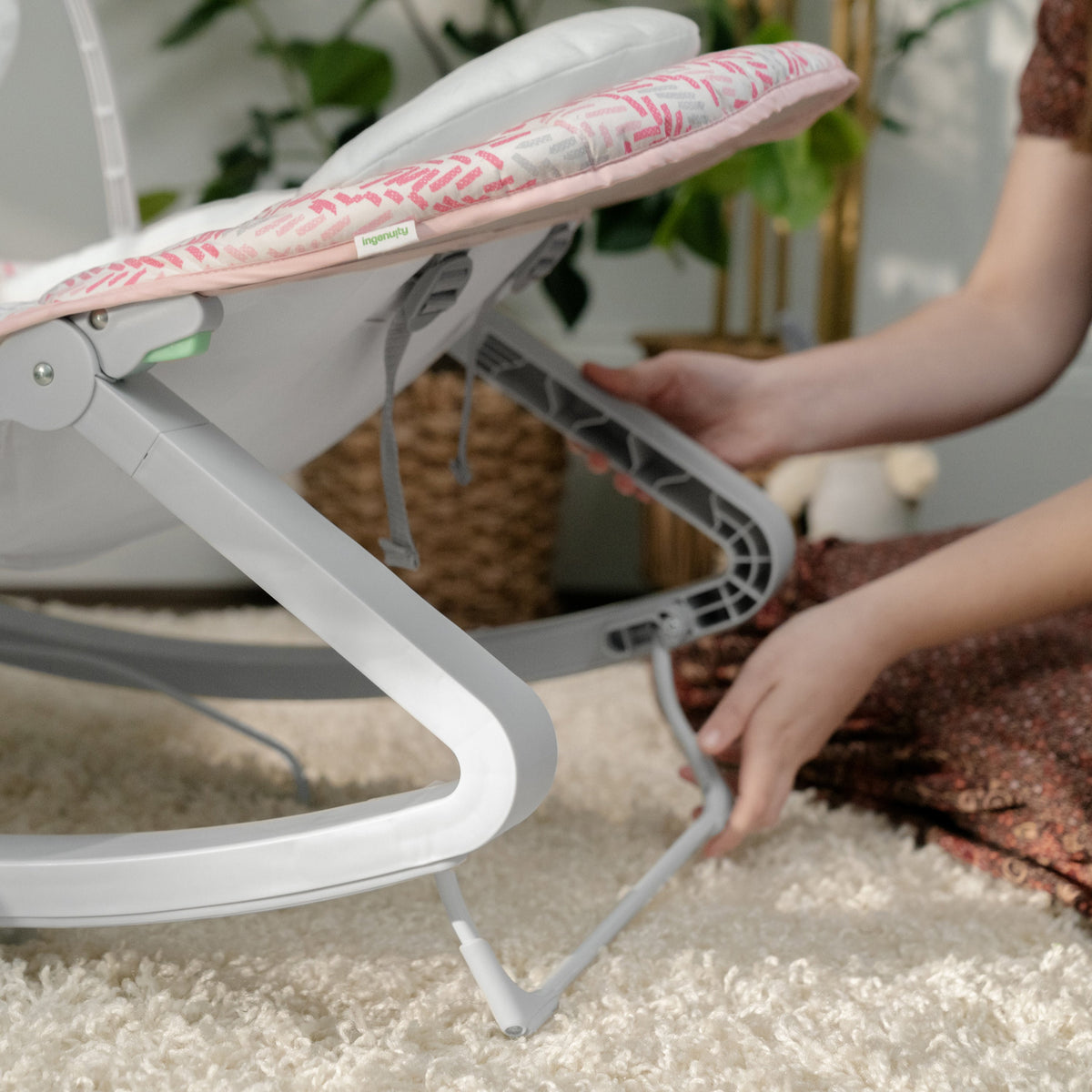Ingenuity Keep Cozy 3-in-1 Grow with Me Baby Bouncer, Rocker & Toddler Seat, Lily