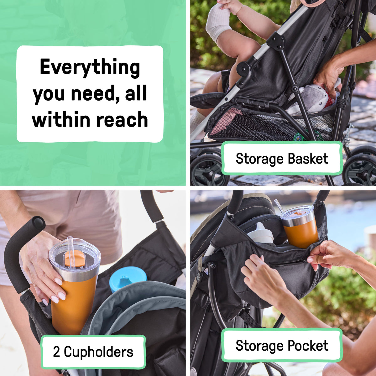 Ingenuity 3Dmini Convenience Stroller, Dusty Rose