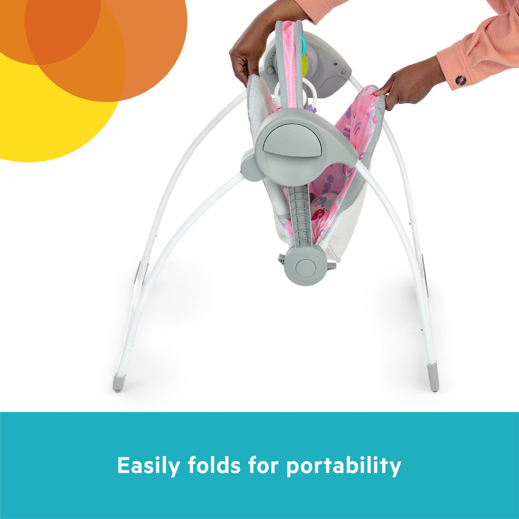 Pink Paradise Portable Swing
