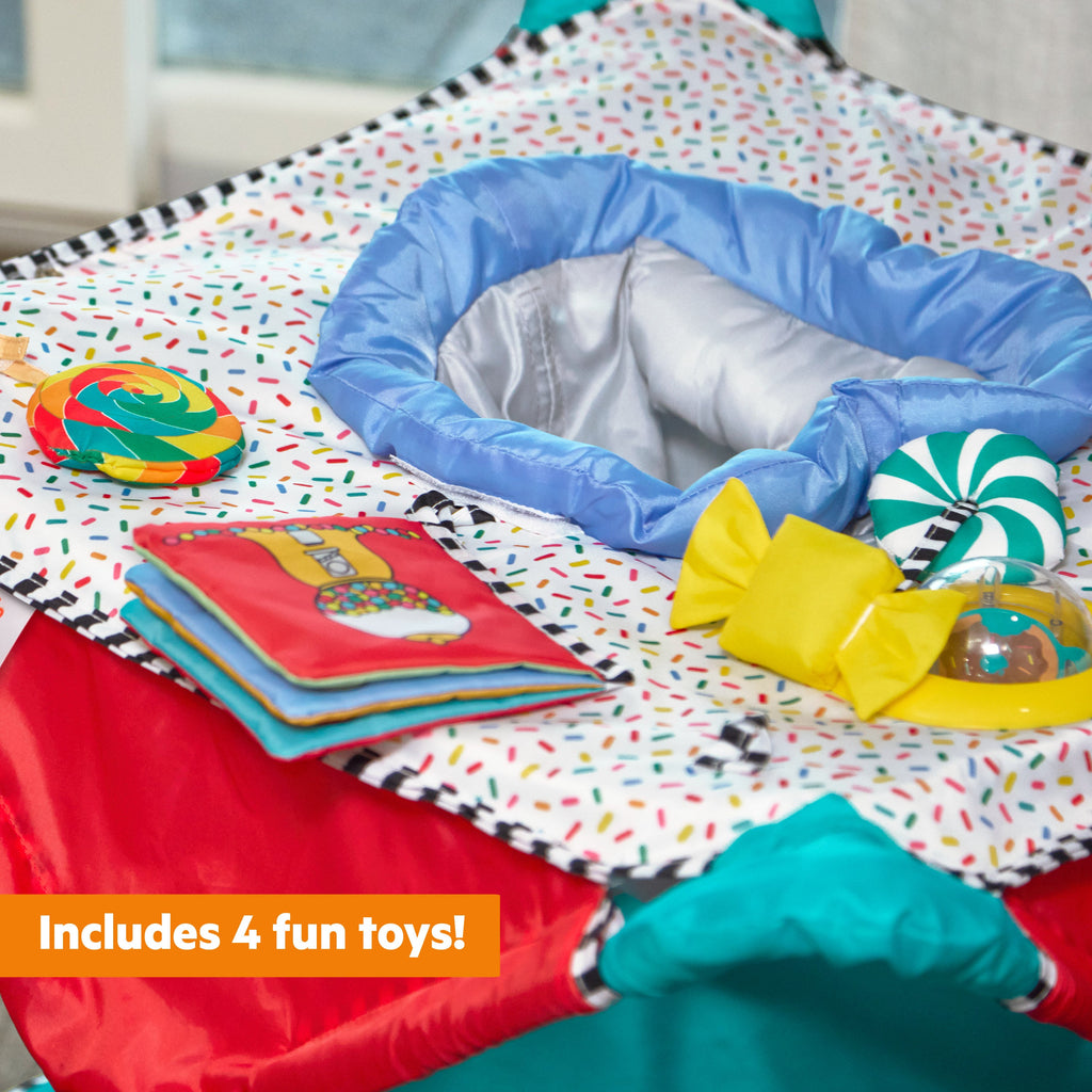 Bright Starts Pop 'N Jump Portable Activity Jumper - Sweet Treats
