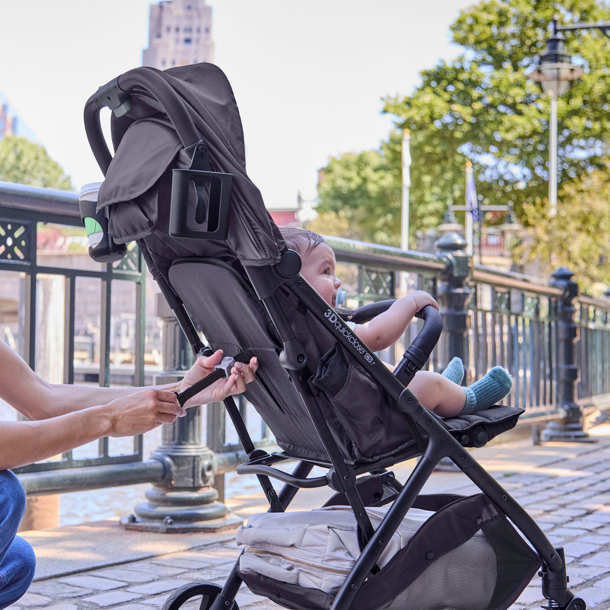 Ingenuity 3Dquickclose CS+ Compact Fold Infant Baby Stroller - Black