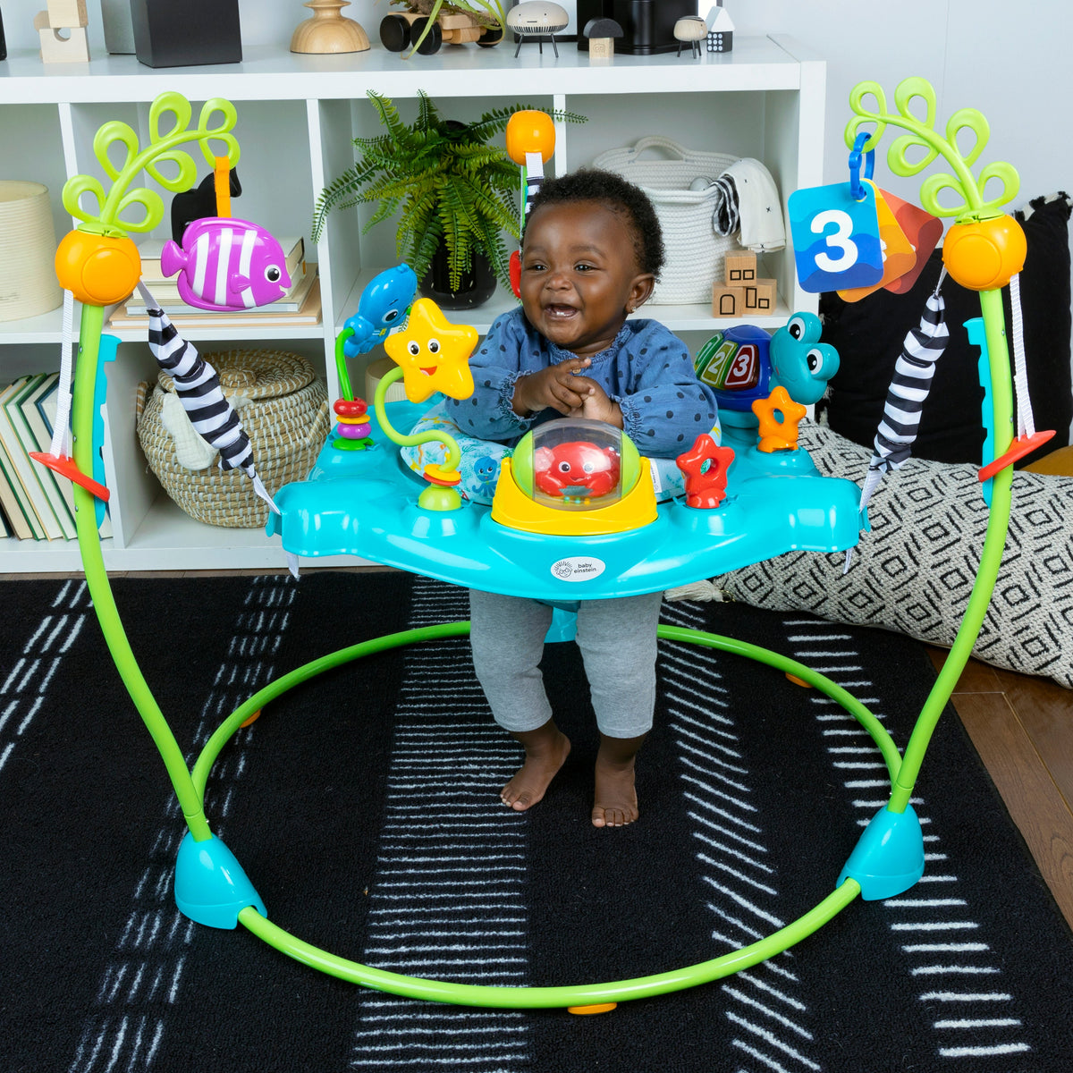 Baby Einstein Ocean Explorers Curiosity Cove 2-in-1 Activity Jumper, Ages 6+ Months