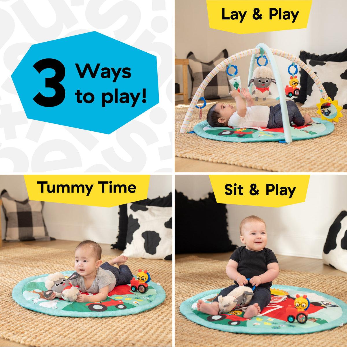 Baby Einstein Farm Explorers Happy Harvest Touch & Feel Activity Gym