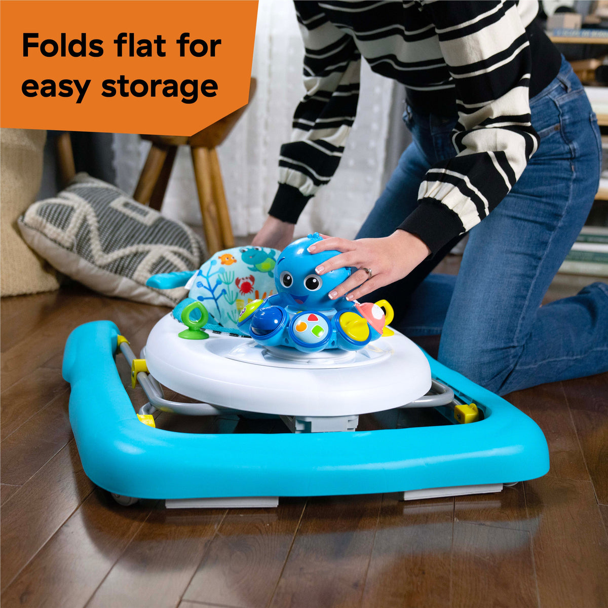 Baby Einstein Ocean Explorers Step & Twirl Opus 4-in-1 Activity Walker, Ages 6 Months+