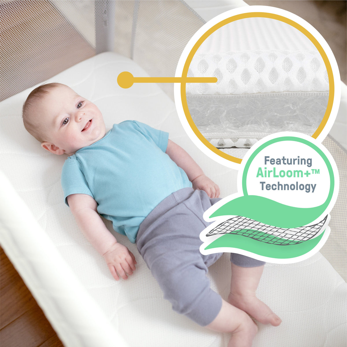 DreamSecure 2-in-1 Co-Sleeping Bassinet