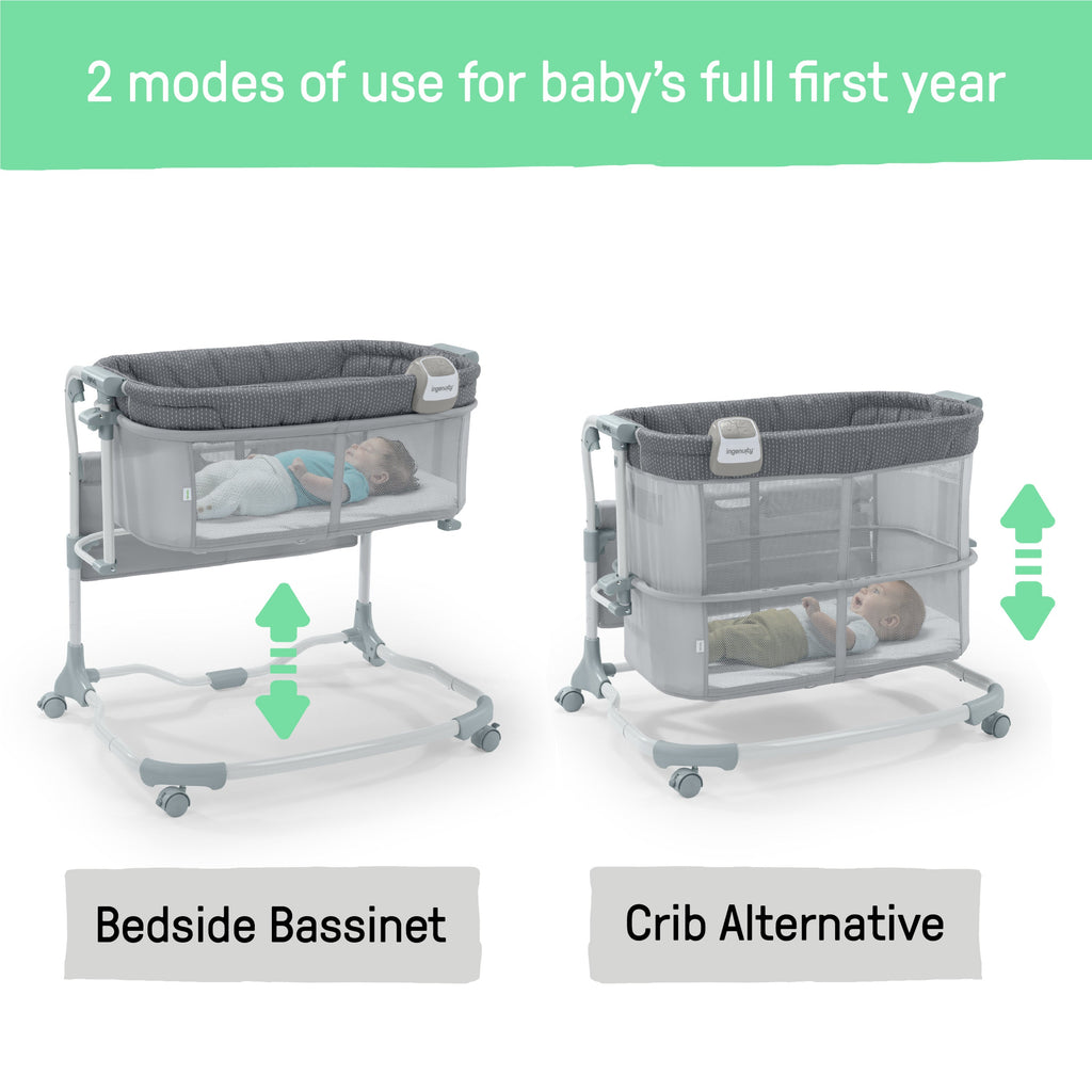 Dream & Grow Bedside Bassinet- Handstitch