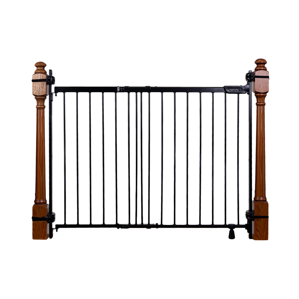 The Stairway+ 46W Series Pet and Baby Gate, Openings 31-46 Wide, 32.5 Tall - Black