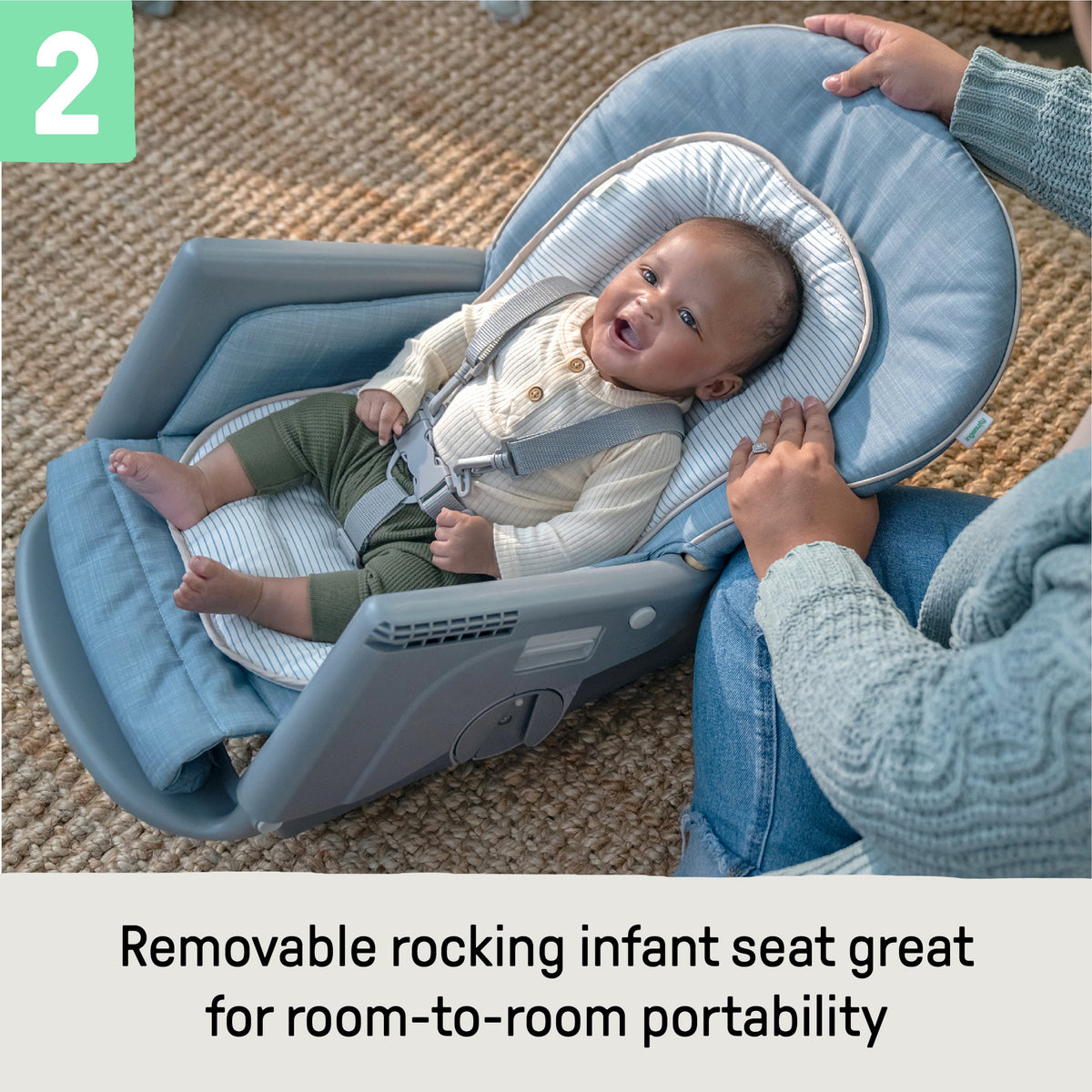 Ingenuity Proper Positioner 7-in-1 Deluxe High Chair - Unisex, For Ages 0-60 Months