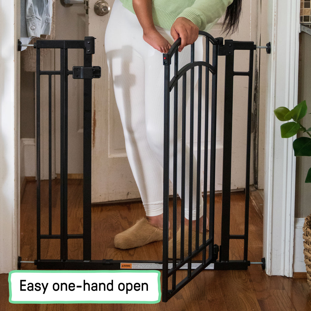 The Doorway 48W Series Pet and Baby Gate, Openings 28.5 to 48 - 36 Tall - Black