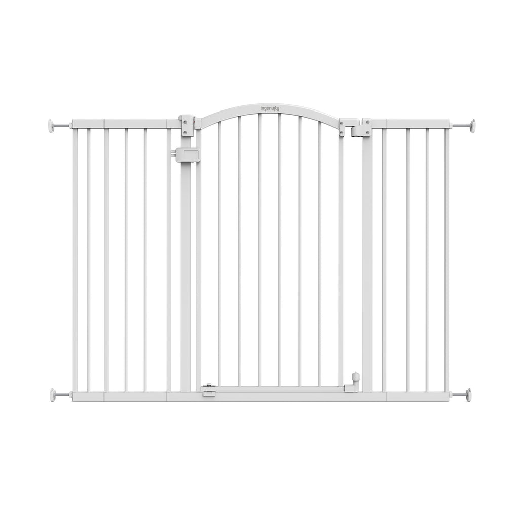 The Thruway 53W Series Pet and Baby Gate, Openings 29.5-53 Wide, 38 Tall - White