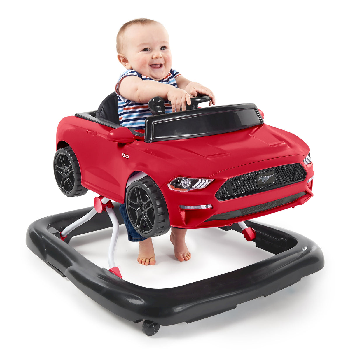 Ford Mustang 4-in-1 Red Baby Activity Walker with 4 Ways to Play