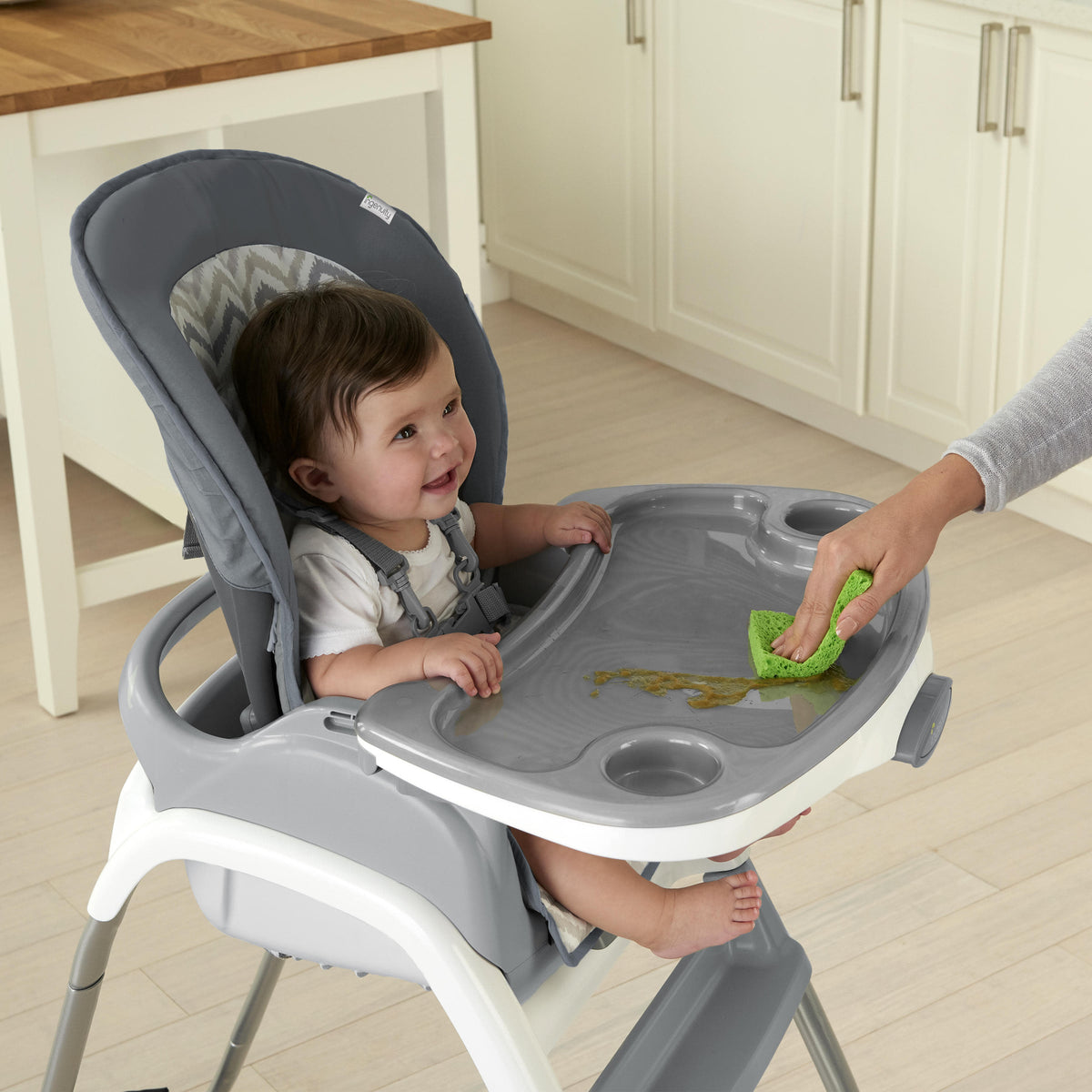 Ingenuity Trio Elite 3-in-1 High Chair - Slate - High Chair, Toddler Chair, and Booster - Braden
